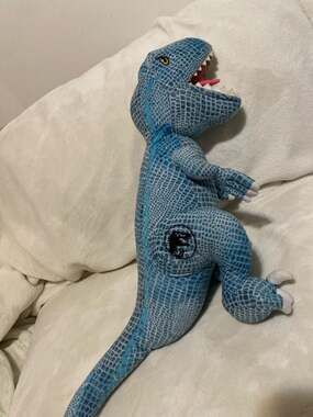 Jurassic World Dinosaur Blue Buddy Pillow Plush 18" Velociraptor Stuffed Raptor